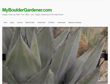 Tablet Screenshot of mybouldergardener.com